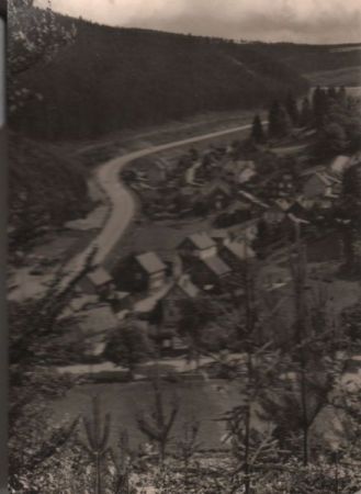 Luisenthal - Straße nach Oberhof - 1969 Luisenthal - Straße nach Oberhof - 1969