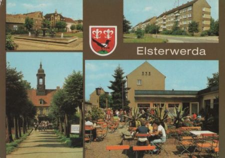 Elsterwerda - u.a. Wappenbrunnen - 1986 Elsterwerda - u.a. Wappenbrunnen - 1986
