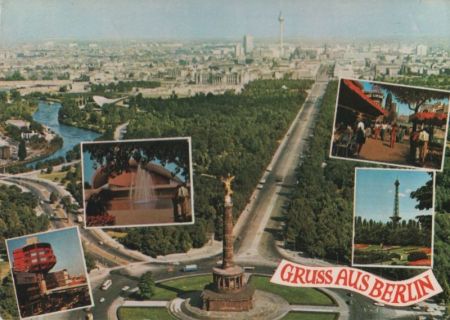 Berlin, Westteil - 5 Teilbilder - ca. 1980 Berlin, Westteil - 5 Teilbilder - ca. 1980