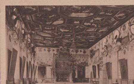 Weikersheim - Großer Saal im Schloss - ca. 1935 Weikersheim - Großer Saal im Schloss - ca. 1935