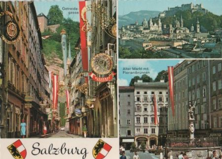 Österreich - Salzburg - u.a. Getreidegasse - ca. 1975 Österreich - Salzburg - u.a. Getreidegasse - ca. 1975