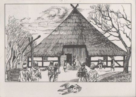 Schwerin - Mueß, Freilichtmuseum, Bauernhaus - 1989 Schwerin - Mueß, Freilichtmuseum, Bauernhaus - 1989