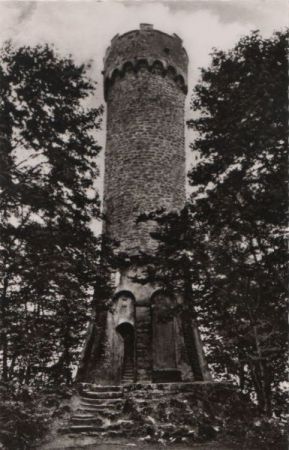 Waldkatzenbach (OT von Waldbrunn) - Aussichtsturm auf Katzenbuckel - ca. 1960 Waldkatzenbach (OT von Waldbrunn) - Aussichtsturm auf Katzenbuckel - ca. 1960