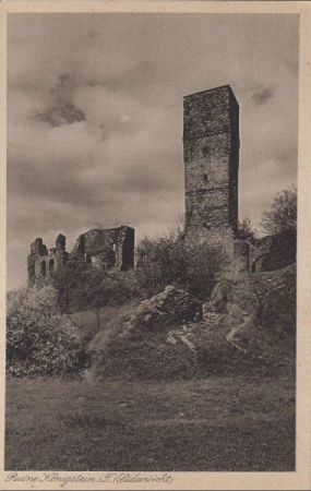 Königstein - Ruine, Südansicht - ca. 1950 Königstein - Ruine, Südansicht - ca. 1950