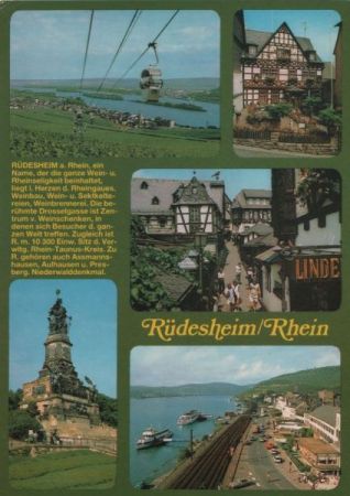 Rüdesheim - mit 5 Bildern - ca. 1980 Rüdesheim - mit 5 Bildern - ca. 1980