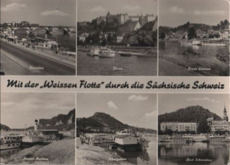 Sächsische Schweiz - mit der Weissen Flotte - 1972 Sächsische Schweiz - mit der Weissen Flotte - 1972