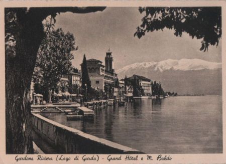 Italien - Gardone Riviera - Grand Hotel e M. Baldo - ca. 1955 Italien - Gardone Riviera - Grand Hotel e M. Baldo - ca. 1955