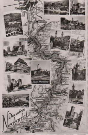 Neckar - u.a. Neckargerach - ca. 1960 Neckar - u.a. Neckargerach - ca. 1960