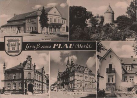 Plau - u.a. Postamt - 1963 Plau - u.a. Postamt - 1963