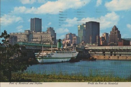 Kanada - Montreal - Port and skyline - 1972 Kanada - Montreal - Port and skyline - 1972