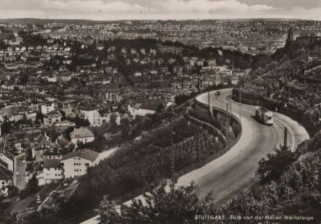 Stuttgart - Blick von der Neuen Weinsteige - 1968 Stuttgart - Blick von der Neuen Weinsteige - 1968