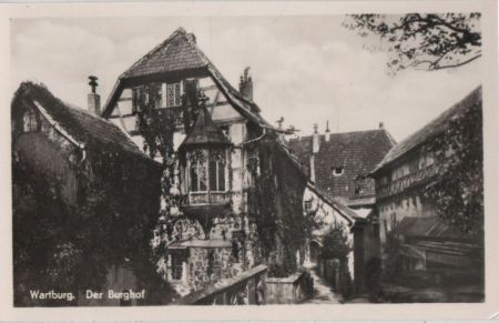 Eisenach - Wartburg, Burghof - 1953 Eisenach - Wartburg, Burghof - 1953