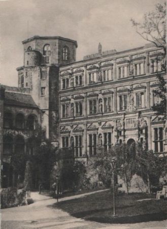 Heidelberg - Schloss, Ott-Heinrichsbau - ca. 1955 Heidelberg - Schloss, Ott-Heinrichsbau - ca. 1955