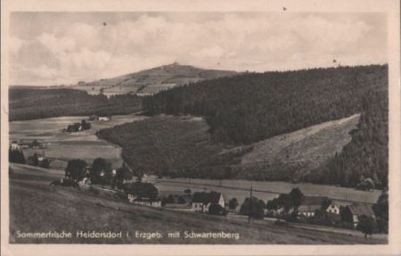 Heidersdorf - mit Schwartenberg - ca. 1955 Heidersdorf - mit Schwartenberg - ca. 1955