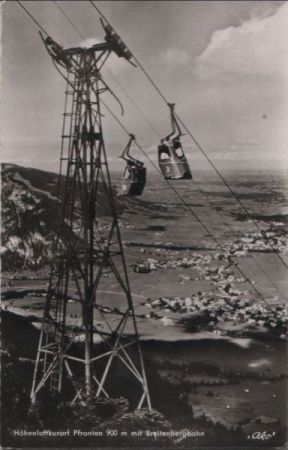 Pfronten - mit Breitenbergbahn - 1955 Pfronten - mit Breitenbergbahn - 1955