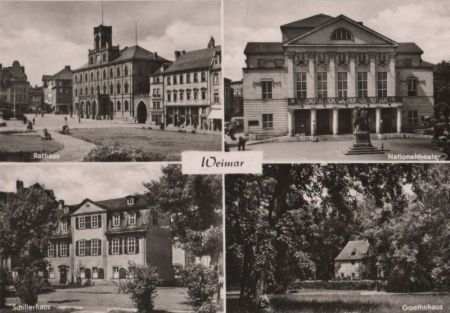 Weimar - u.a. Rathaus - 1961 Weimar - u.a. Rathaus - 1961