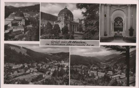 St. Blasien - mit 5 Bildern - ca. 1960 St. Blasien - mit 5 Bildern - ca. 1960