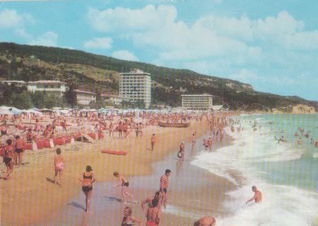 Bulgarien - Slatni Pjassazi - Strand - 1980 Bulgarien - Slatni Pjassazi - Strand - 1980