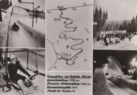 Oberhof - Rennschlitten- und Bobbahn - 1983 Oberhof - Rennschlitten- und Bobbahn - 1983