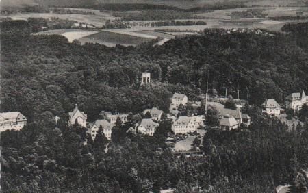 Leichlingen - Sanatorium Roderbirken Luftbild - 1962 Leichlingen - Sanatorium Roderbirken Luftbild - 1962