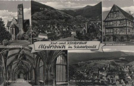 Alpirsbach - u.a. Altes Schlößchen - 1957 Alpirsbach - u.a. Altes Schlößchen - 1957