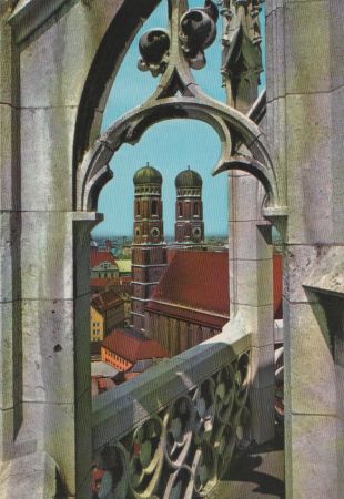 München - Türme der Frauenkirche - 1966 München - Türme der Frauenkirche - 1966