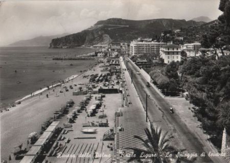 Italien - Finale Ligure - La Spiaggia di levante - ca. 1960 Italien - Finale Ligure - La Spiaggia di levante - ca. 1960
