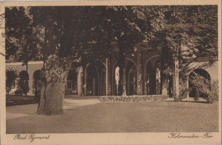 Bad Pyrmont - Kolonnaden-Tor - 1940 Bad Pyrmont - Kolonnaden-Tor - 1940