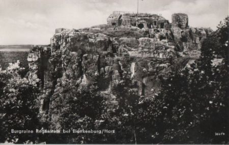 Blankenburg - Burgruine Regenstein - ca. 1960 Blankenburg - Burgruine Regenstein - ca. 1960