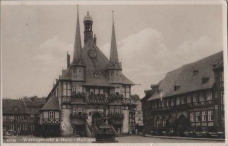 Wernigerode - Rathaus - 1935 Wernigerode - Rathaus - 1935