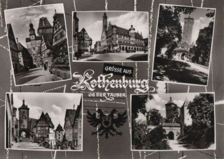 Rothenburg - mit 5 Bildern - ca. 1955 Rothenburg - mit 5 Bildern - ca. 1955
