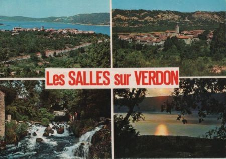 Frankreich - Les Salles-sur-Verdon - mit 4 Bildern - 1982 Frankreich - Les Salles-sur-Verdon - mit 4 Bildern - 1982