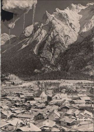 Mittenwald - gegen Karwendelspitzen - ca. 1955 Mittenwald - gegen Karwendelspitzen - ca. 1955
