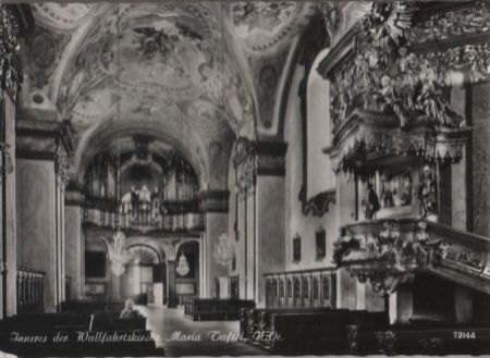 Österreich - Maria Taferl - Inneres der Wallfahrtskirche - ca. 1955 Österreich - Maria Taferl - Inneres der Wallfahrtskirche - ca. 1955