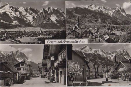 Garmisch-Partenkirchen - mit 4 Bildern - 1962 Garmisch-Partenkirchen - mit 4 Bildern - 1962