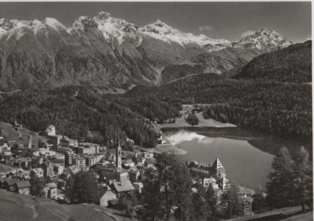 Schweiz - St. Moritz - mit Piz Languard - ca. 1965 Schweiz - St. Moritz - mit Piz Languard - ca. 1965