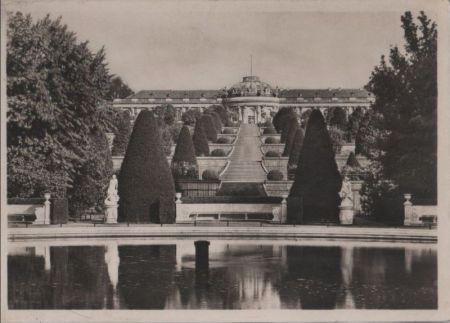Potsdam - Sanssouci, Terrassen - ca. 1950 Potsdam - Sanssouci, Terrassen - ca. 1950
