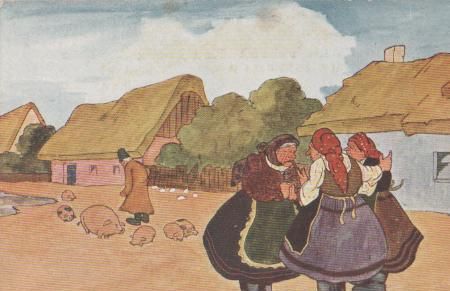 Gesprächige Bäuerinnen - ca. 1935 Gesprächige Bäuerinnen - ca. 1935