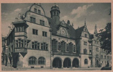 Freiburg - Rathaus - ca. 1950 Freiburg - Rathaus - ca. 1950