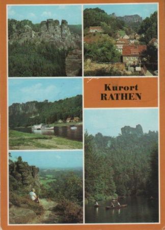 Rathen - u.a. Blick in Wehlgrund - 1987 Rathen - u.a. Blick in Wehlgrund - 1987
