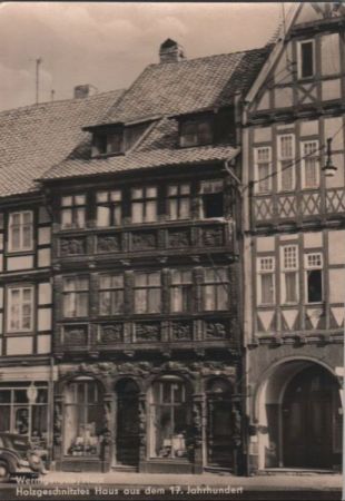 Wernigerode - Holzgeschnitztes Haus - 1966 Wernigerode - Holzgeschnitztes Haus - 1966