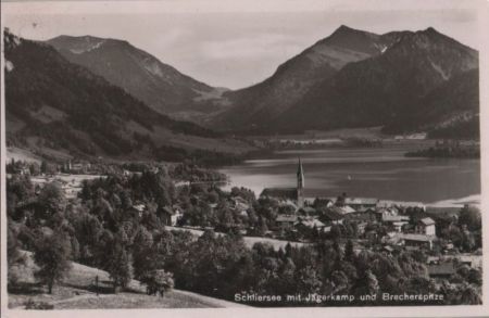 Schliersee - mit Jägerkamp - 1952 Schliersee - mit Jägerkamp - 1952