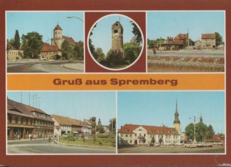 Spremberg - u.a. Georgenbergturm - 1990 Spremberg - u.a. Georgenbergturm - 1990