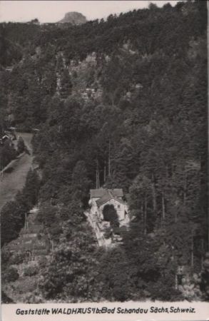 Bad Schandau - Gaststätte Waldhäusl - ca. 1990 Bad Schandau - Gaststätte Waldhäusl - ca. 1990