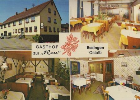 Essingen - Gasthof zur Rose - ca. 1980 Essingen - Gasthof zur Rose - ca. 1980
