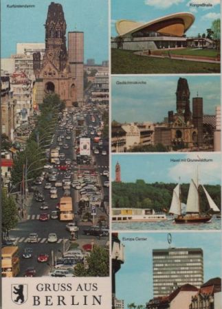 Berlin, Westteil - u.a. Gedächtniskirche - ca. 1975 Berlin, Westteil - u.a. Gedächtniskirche - ca. 1975
