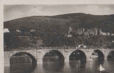 Heidelberg - Neckarbrücke u. Schloß - 1932 Heidelberg - Neckarbrücke u. Schloß - 1932