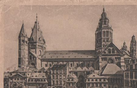 Mainz am Rhein - stark beschädigte Karte - ca. 1935 Mainz am Rhein - stark beschädigte Karte - ca. 1935