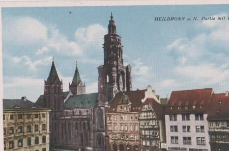 Heilbronn - Partie mit Kilianskirche - ca. 1955 Heilbronn - Partie mit Kilianskirche - ca. 1955
