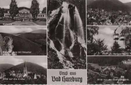 Bad Harzburg - u.a. Wasserfall - ca. 1960 Bad Harzburg - u.a. Wasserfall - ca. 1960